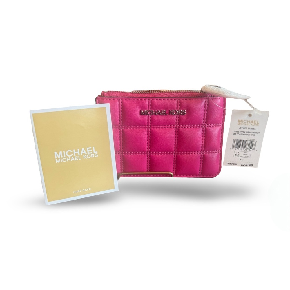 Michael Kors Pink Quilted Wallet